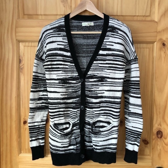 Staring at Stars Urban Outfitters spacedye welt pocket cardigan sweater - Picture 3 of 10